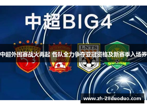 中超外围赛战火再起 各队全力争夺亚冠资格及新赛季入场券