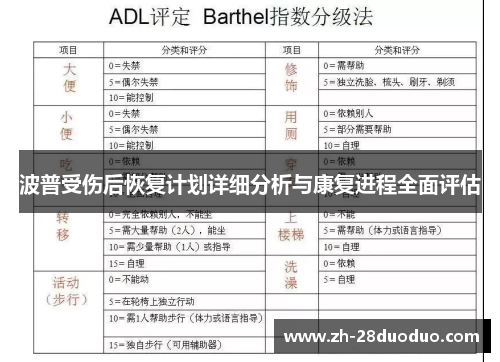 波普受伤后恢复计划详细分析与康复进程全面评估